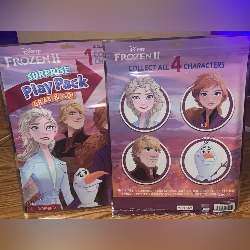 (2) Disney Frozen II Surprise Play Pack Grab n Go Collect all 4 Characters NWT